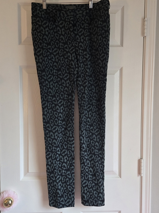 Zac Posen Denim - ZAC POSEN Leopard Print Slim Jeans
